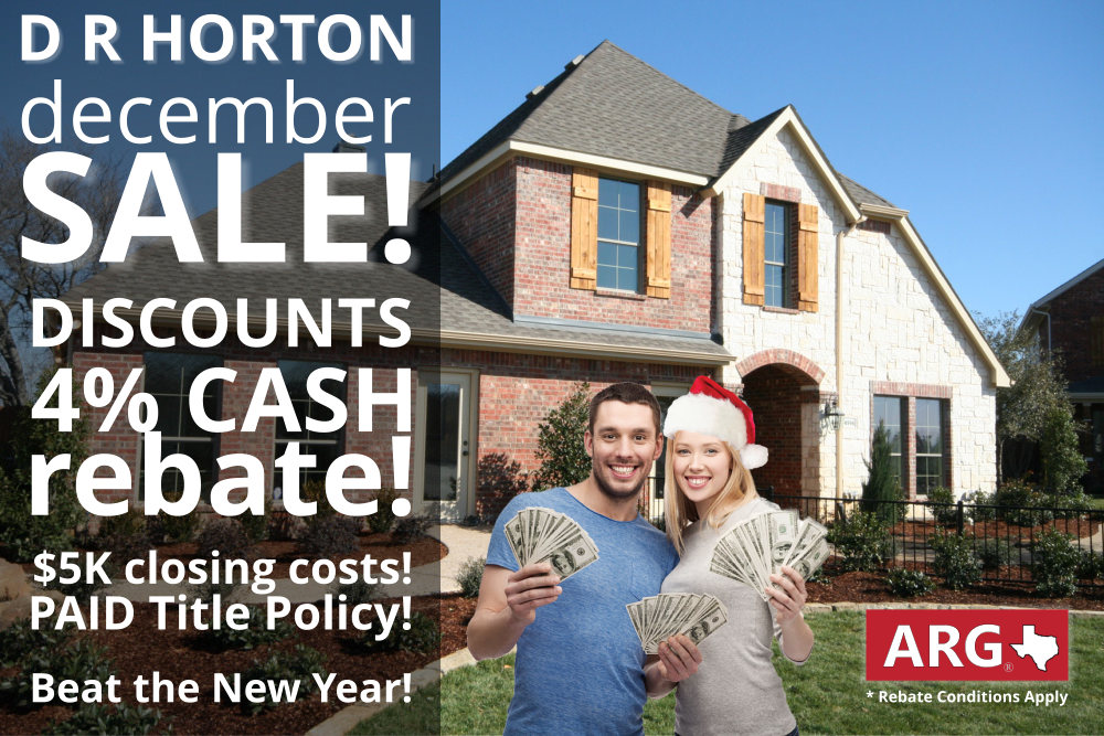 D.R. Horton December Sale in Dallas Fort Worth